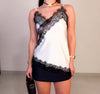 Blusa Renda Cetim