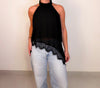Blusa Renda Lateral