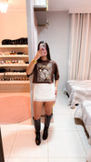 Tee Cropped Love Western