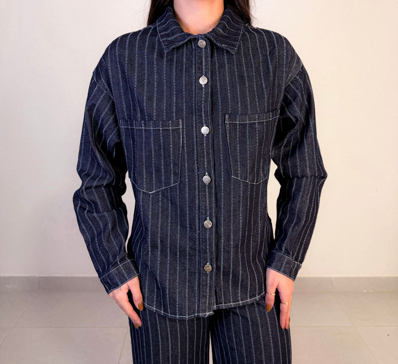 Camisa Jeans listras