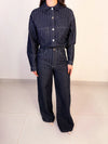 Calça Jeans listras